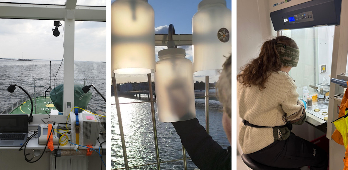 Collage of images depicting atmospheric research at Aranda