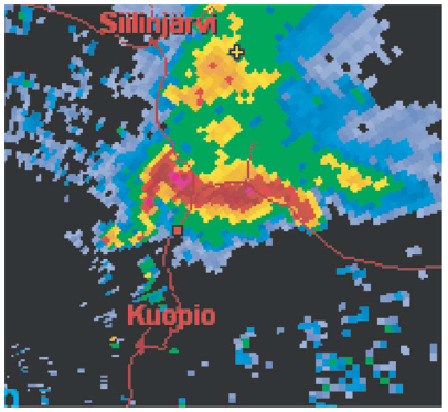 Esimerkki tutkakuva.