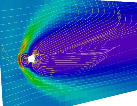 magneettikehä Gumics-simulaatiossa