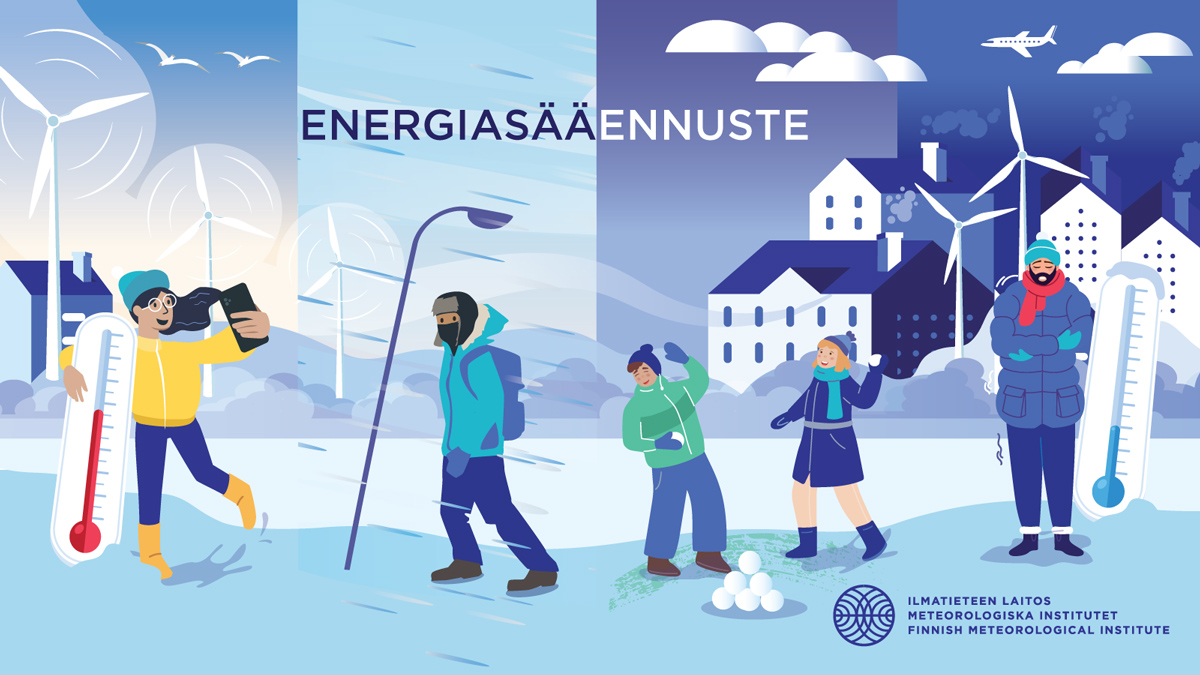 Energiasääennuste kuvituskuva