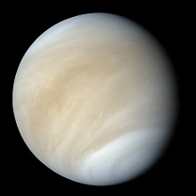 Venus näkyvässä valossa.