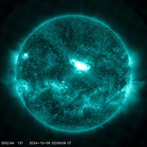 Röntgen-kuva auringosta.
