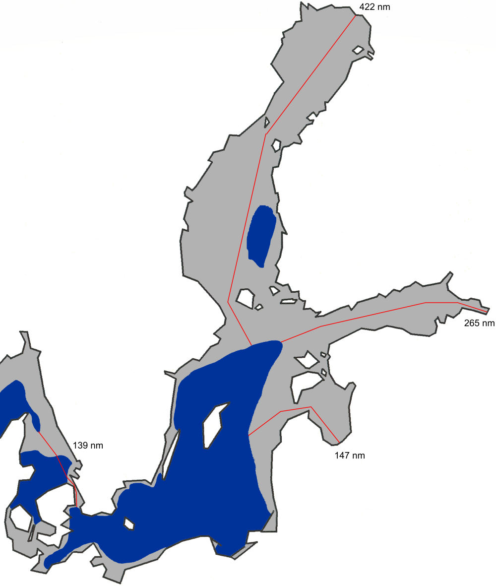 Kartta jään suurimmasta laajuudesta Itämerellä 2010.