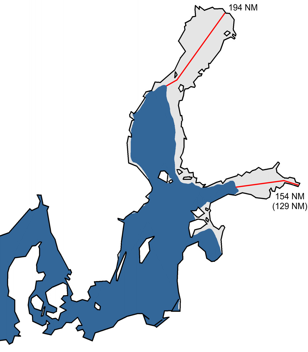 Kartta jään suurimmasta laajuudesta 2022.