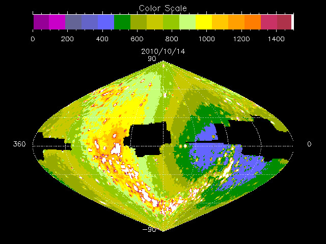 Koko taivaan kartta SWANin kuvaamana.