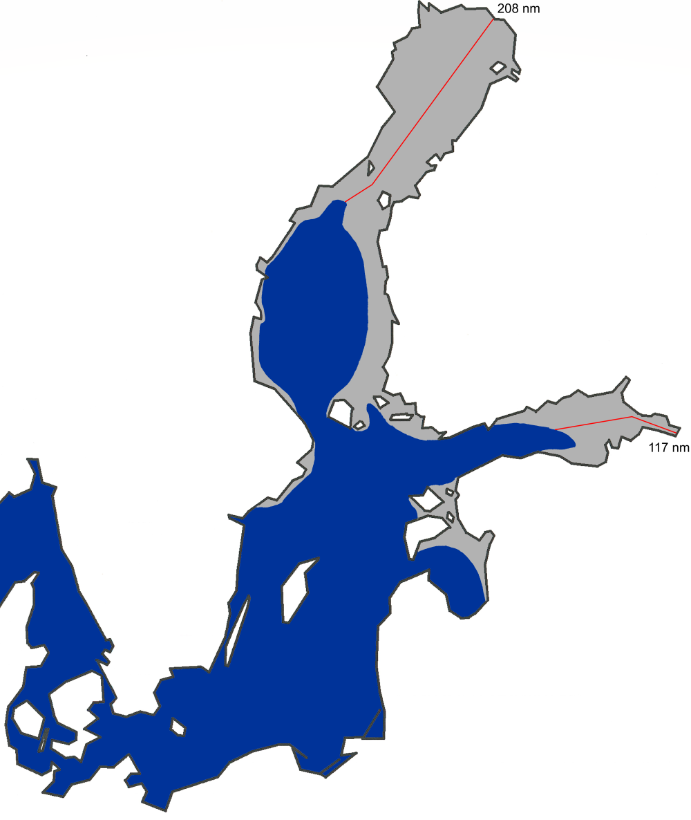 Kartta jään suurimmasta laajuudesta Itämerellä 2002.