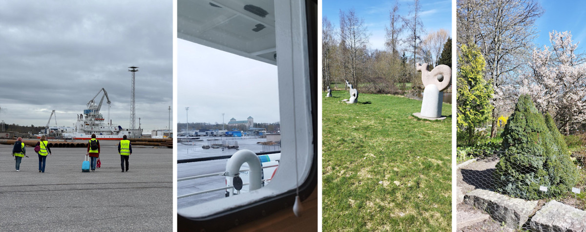 Pictures of Turku's port views and Turku's parks