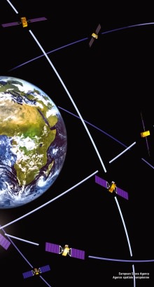 Galileo-satelliitteja.