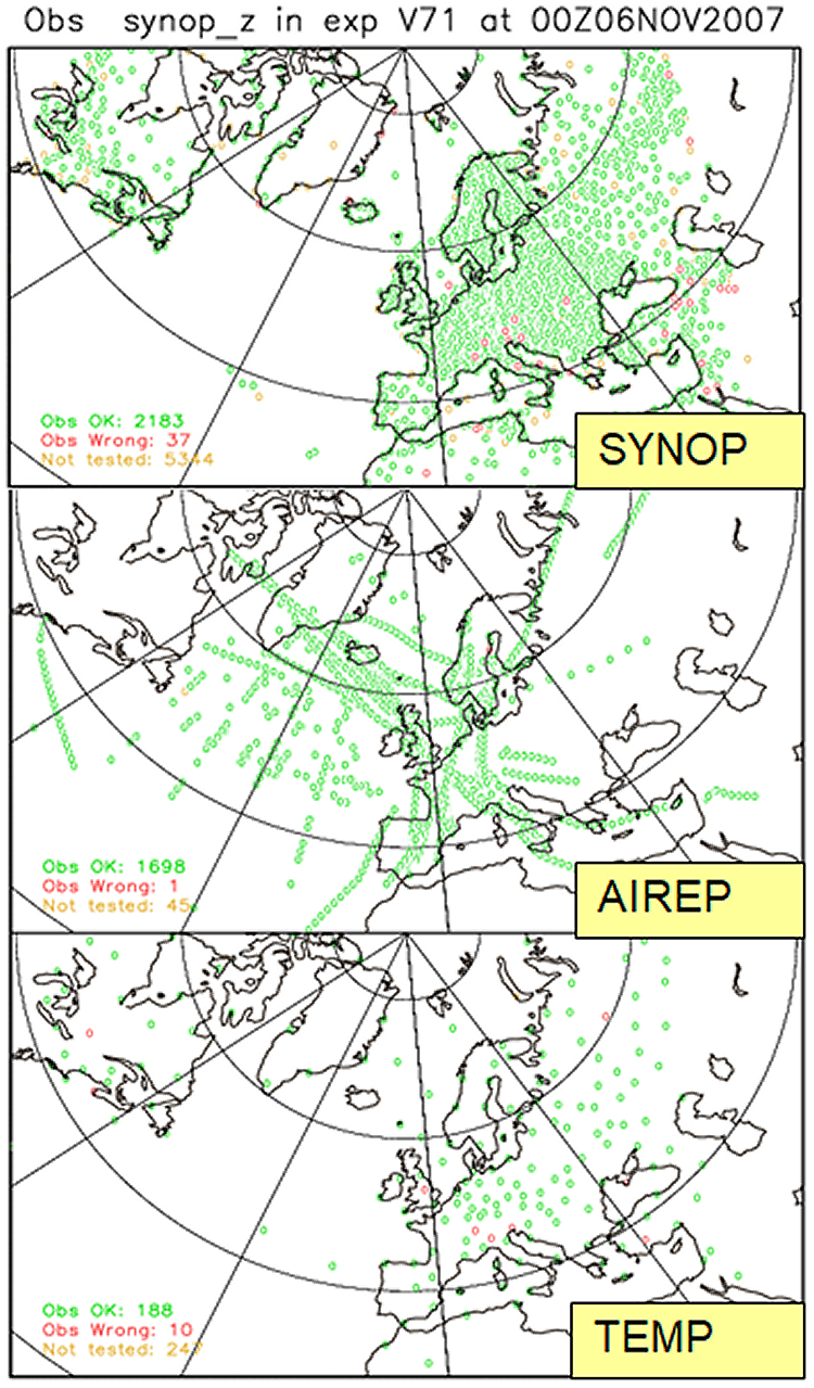 Havaintojen jakautumista havainnollistetaan kartoilla.