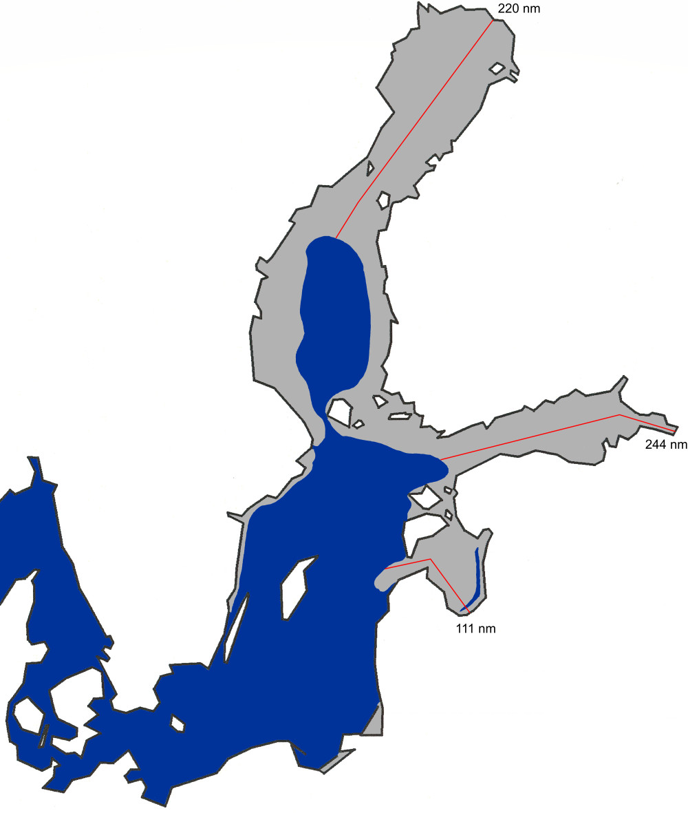 Kartta jään suurimmasta laajuudesta 2004.