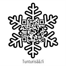 Tunturisää-sovelluksen logo, jossa QR-koodi.